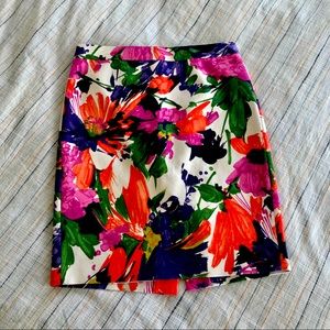 Fresh floral J. Crew pencil skirt